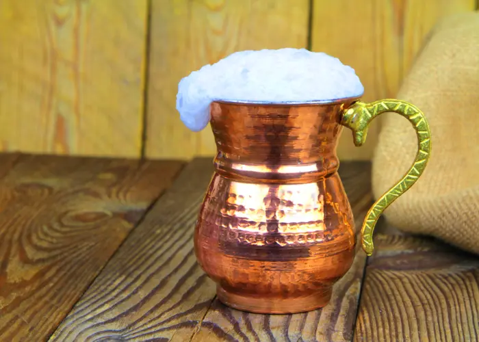 Cold traditional Turkish drinks served during summer meals
