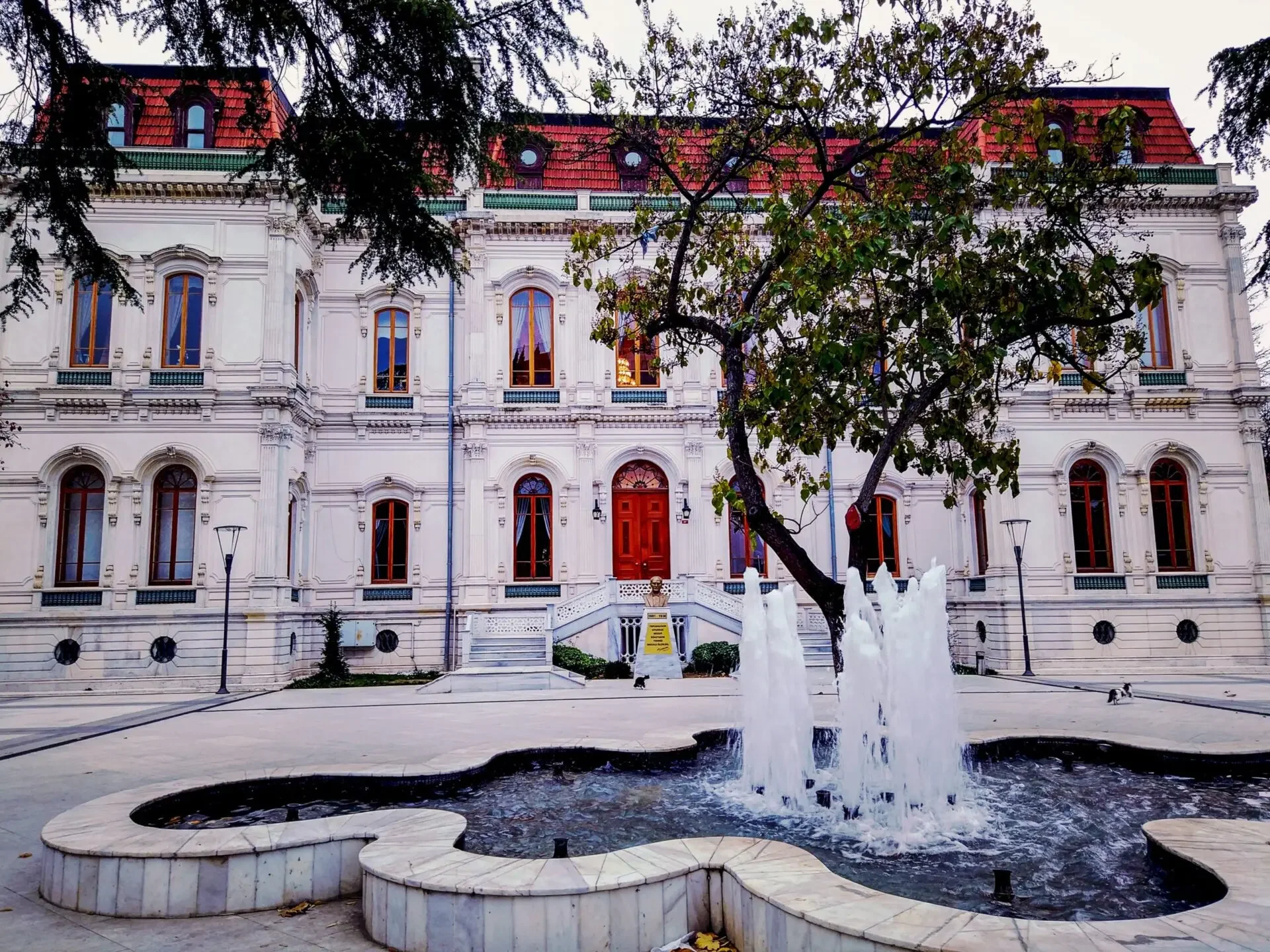 Adile Sultan Palace exterior with sweeping Bosphorus view