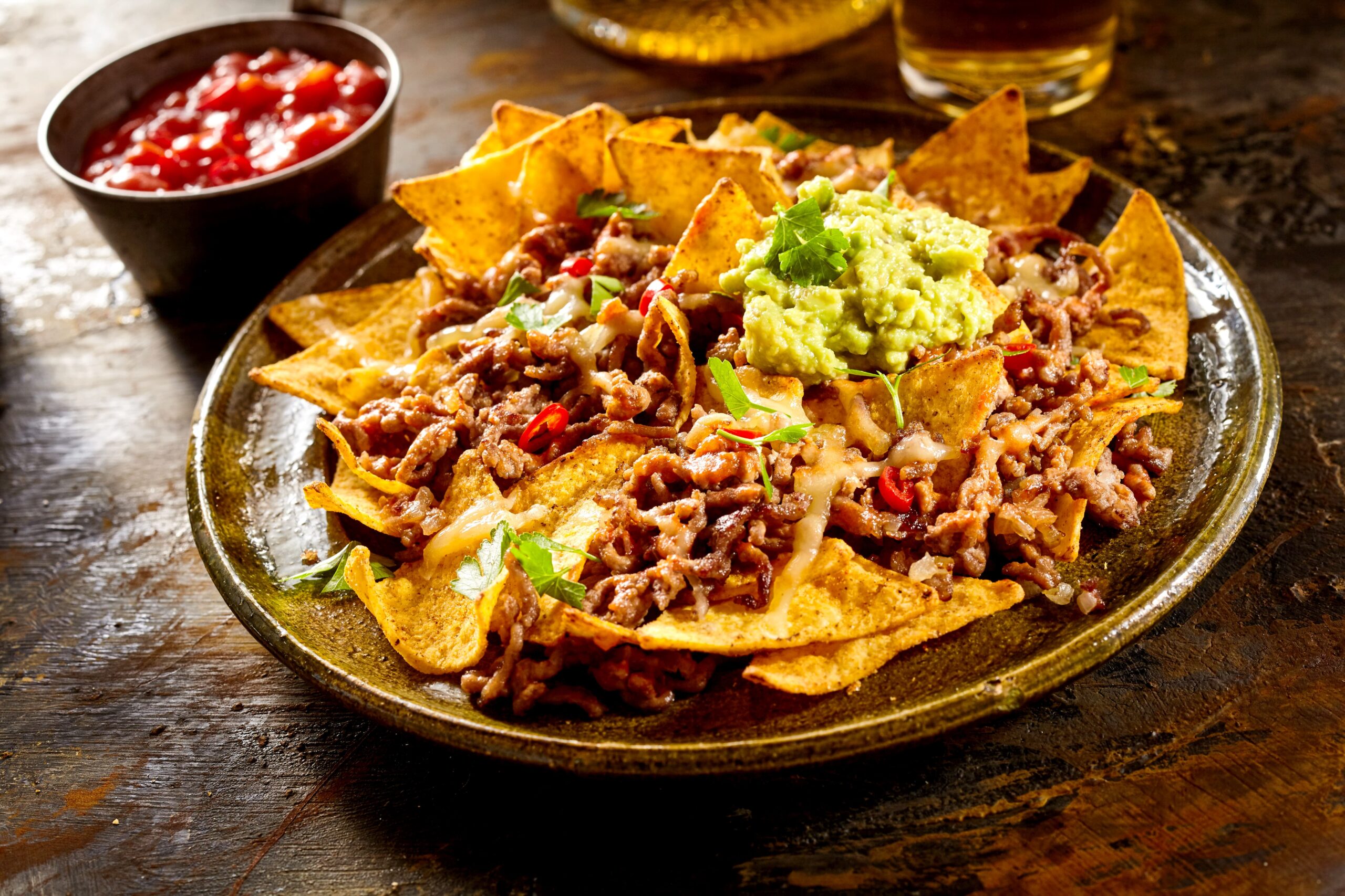 Colorful Mexican dishes served at an Istanbul restaurant table