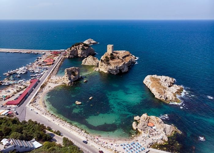 View of Şile coastline and natural scenery near Istanbul
