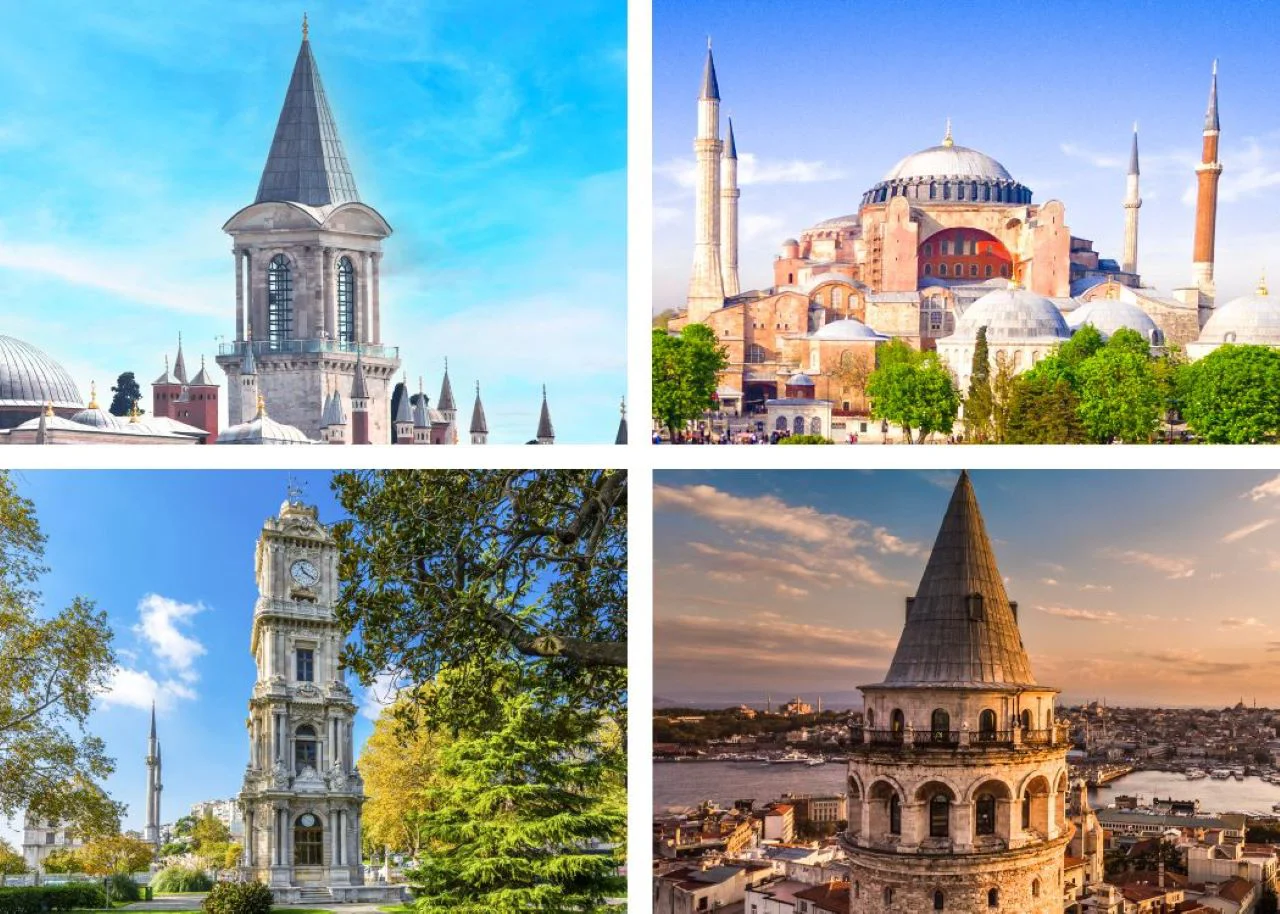 Topkapı Palace, Hagia Sophia, Dolmabahce Palace and Galata Tower Combo