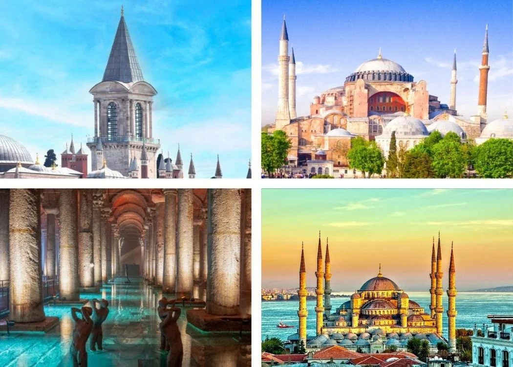 Topkapı Palace, Hagia Sophia, Basilica Cistern and Blue Mosque Combo