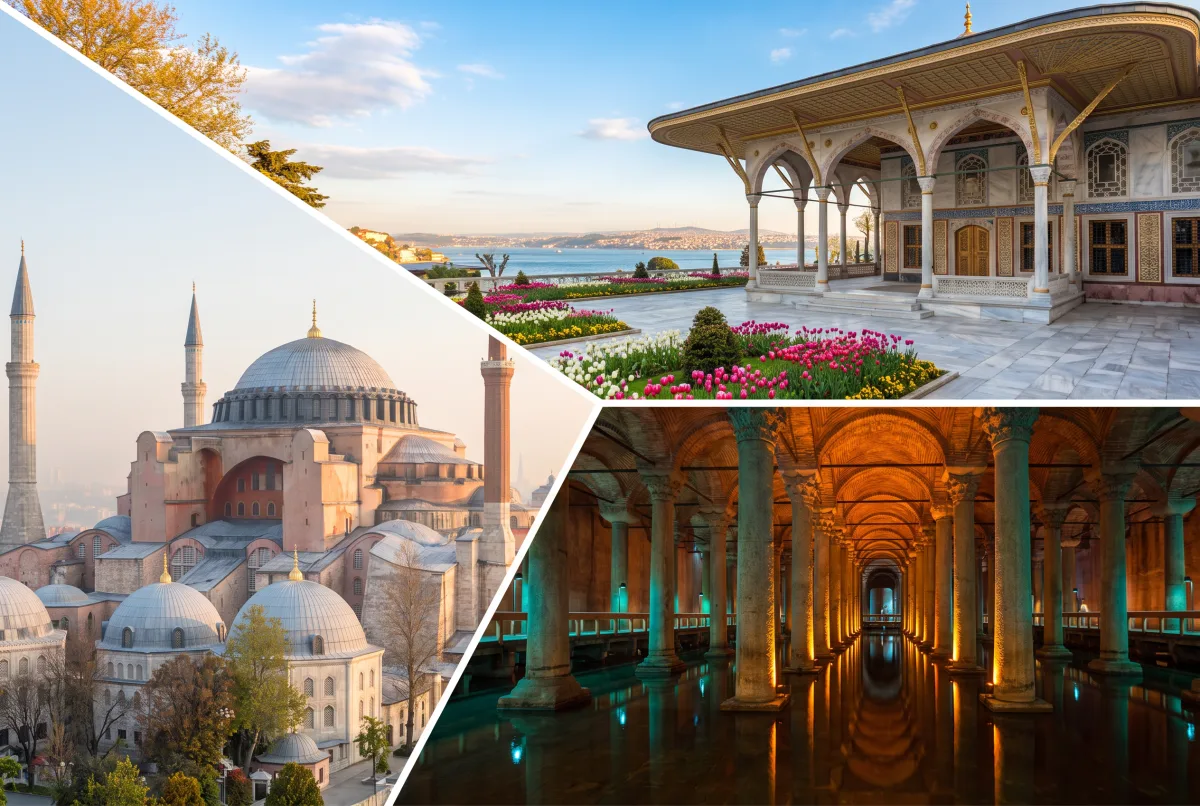 Topkapı Palace, Hagia Sophia and Basilica Cistern Combo