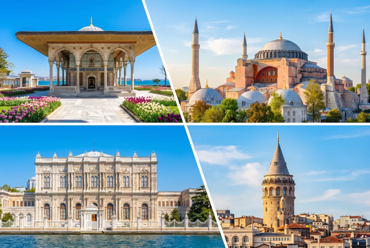Topkapı Palace, Hagia Sophia, Dolmabahce Palace and Galata Tower Combo