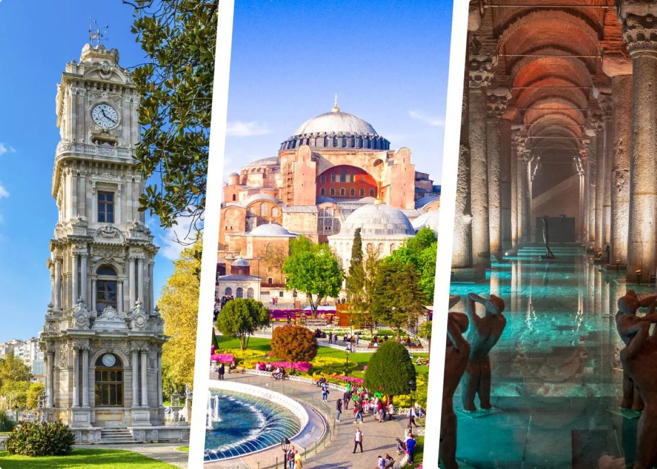 Dolmabahce Palace, Hagia Sophia and Basilica Cistern