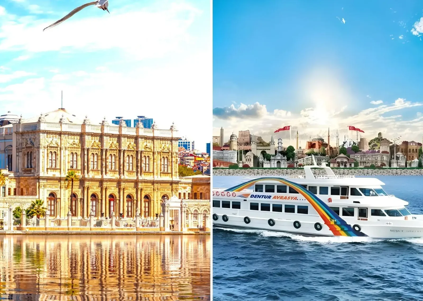Dolmabahce Palace Ticket & Bosphorus Boat Tour Experience